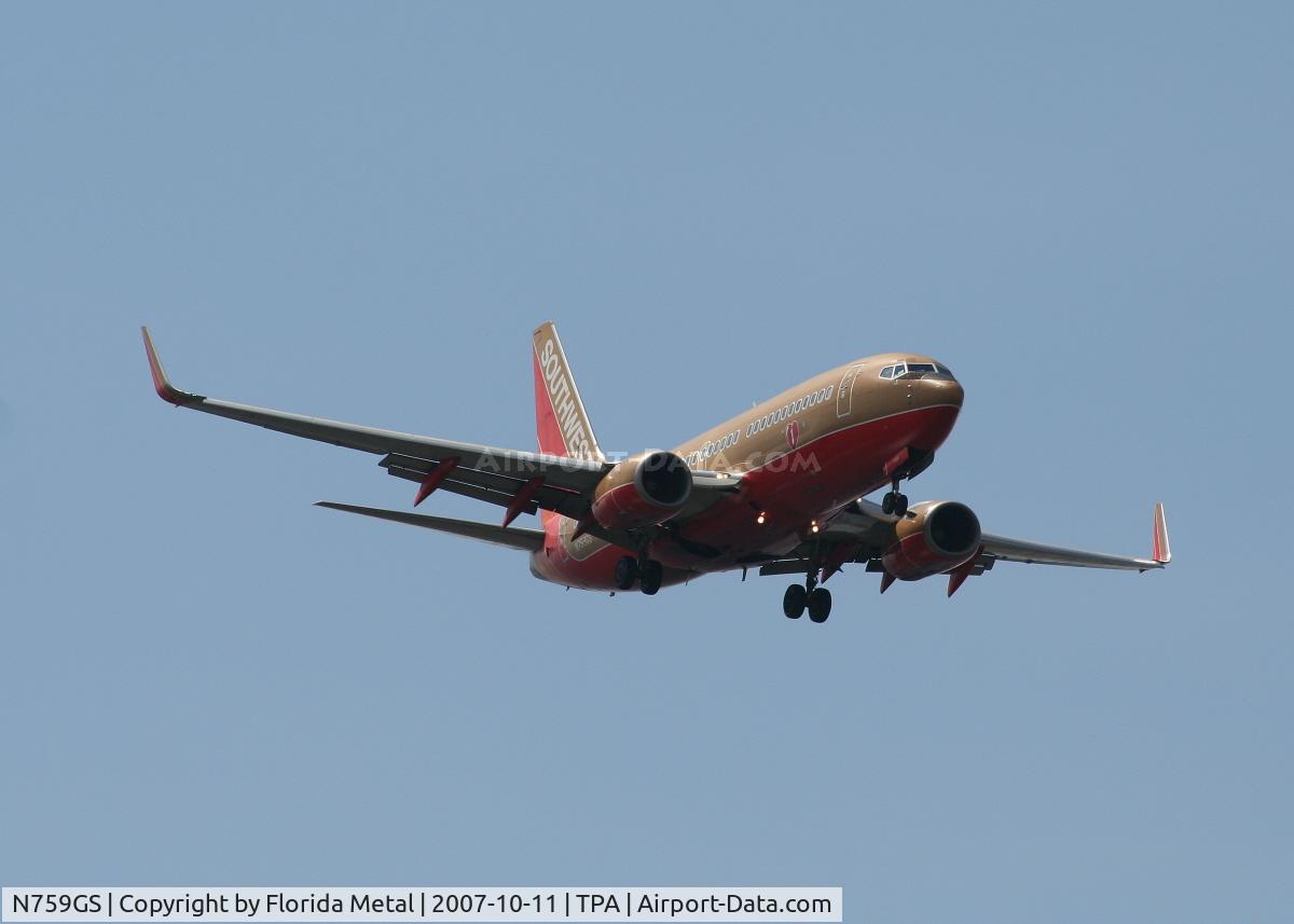 N759GS, 1999 Boeing 737-7H4 C/N 30544, Southwest