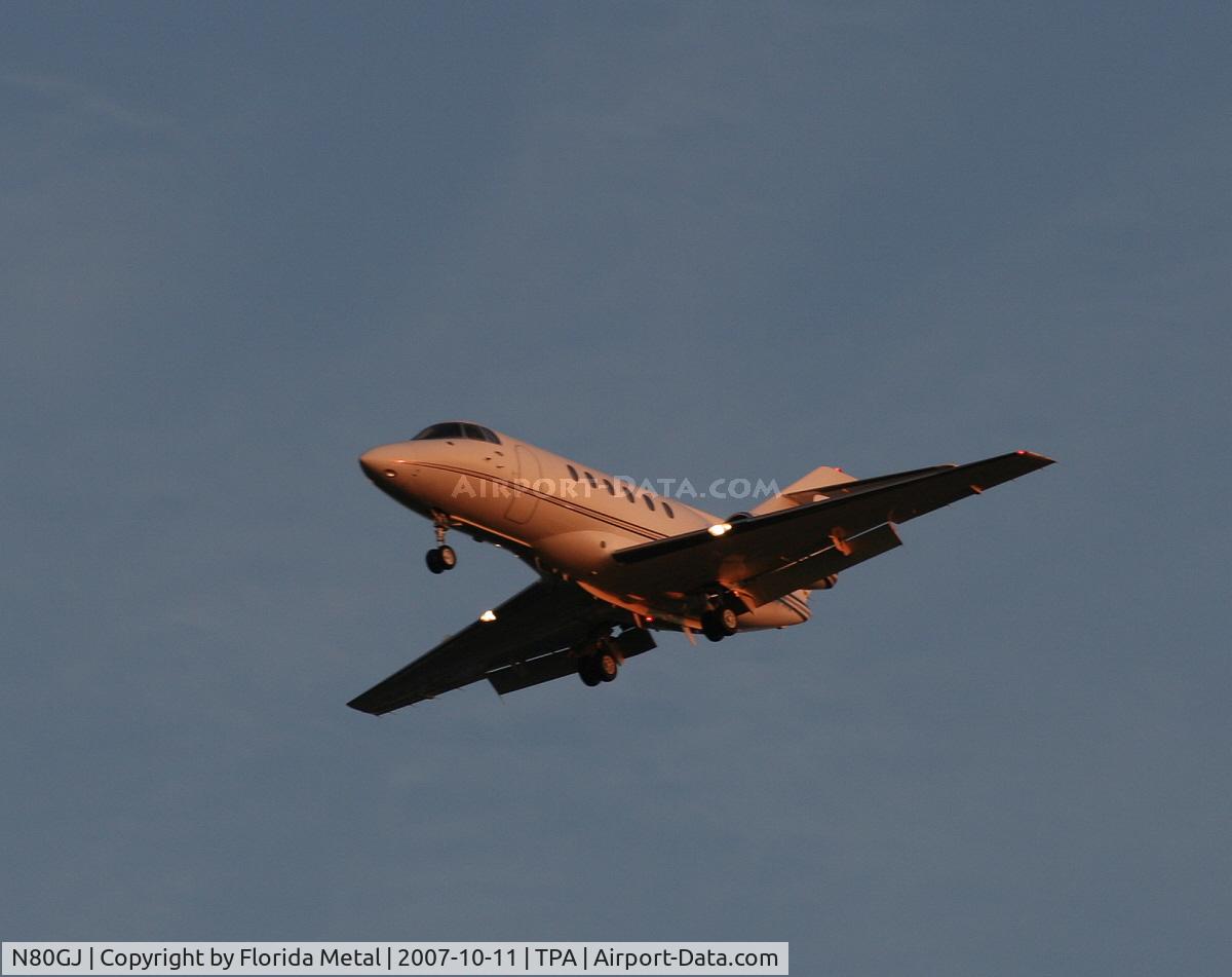 N80GJ, 1988 British Aerospace BAe.125 Series 800A C/N 258136, HS800