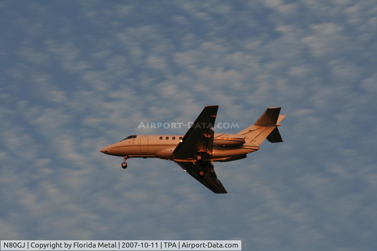 N80GJ, 1988 British Aerospace BAe.125 Series 800A C/N 258136, HS800