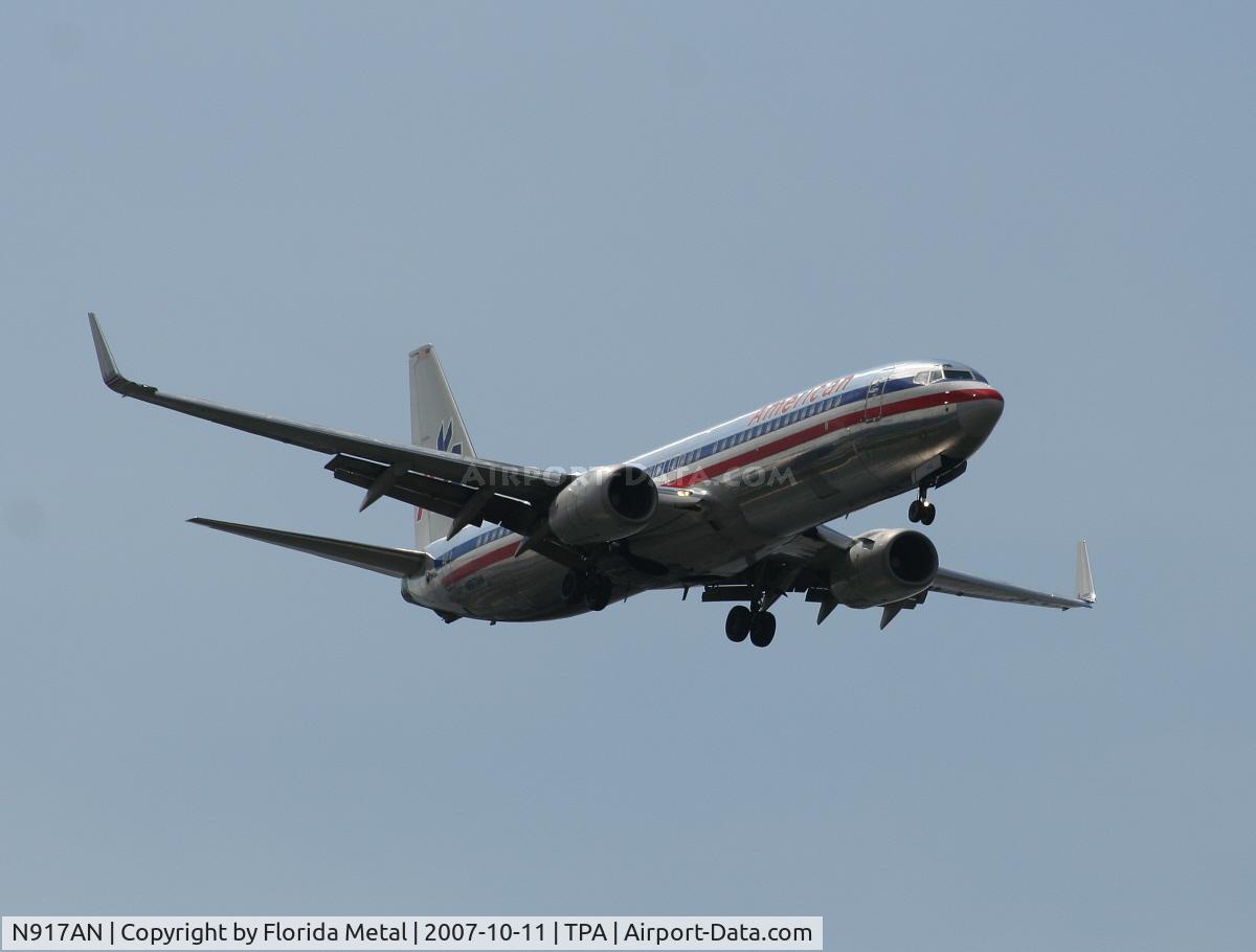 N917AN, 1999 Boeing 737-823 C/N 29518, American
