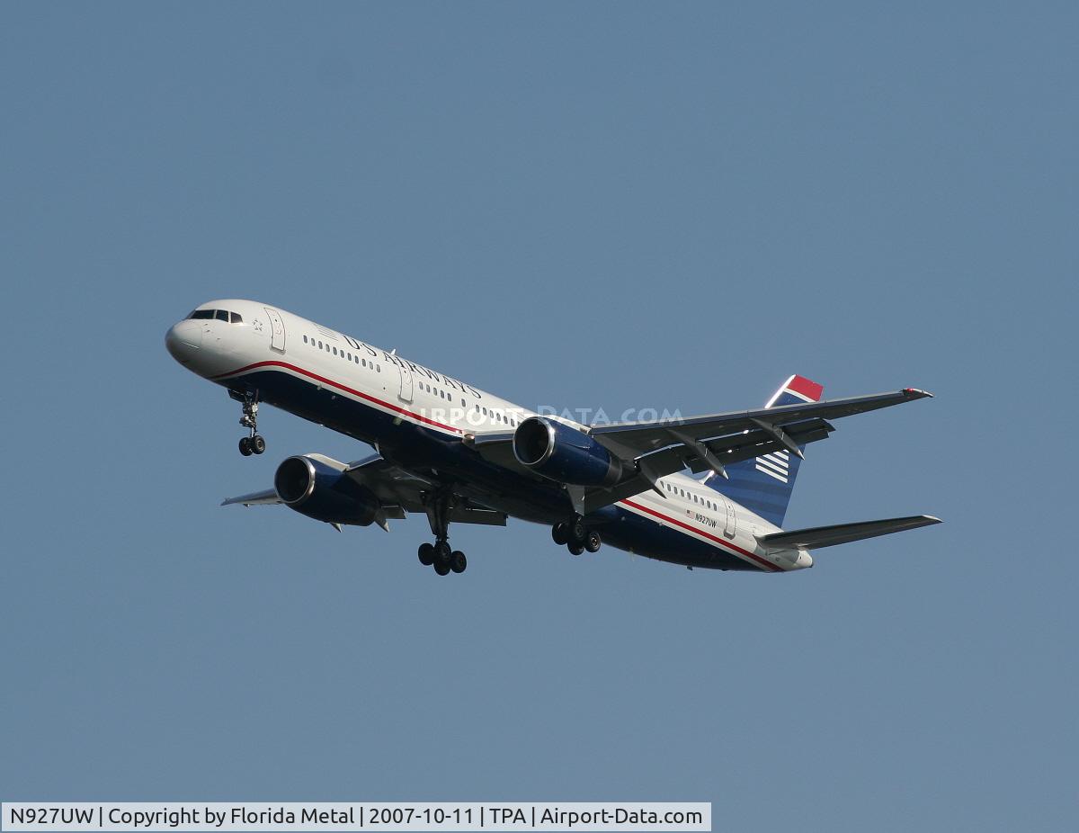 N927UW, 1993 Boeing 757-2B7 C/N 27123, US Airways
