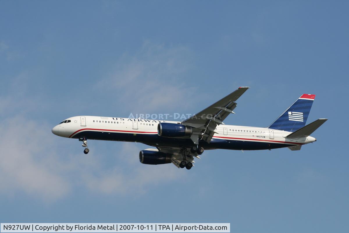 N927UW, 1993 Boeing 757-2B7 C/N 27123, US Airways