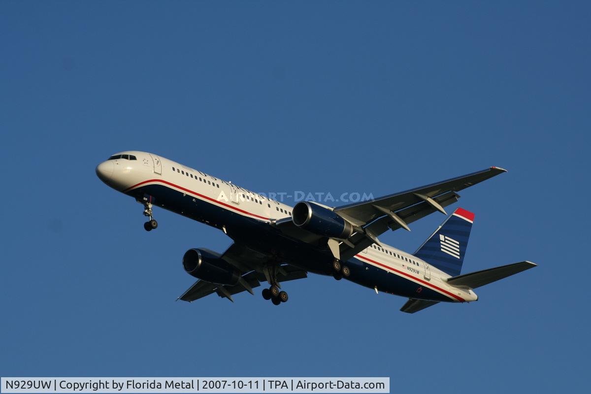 N929UW, 1993 Boeing 757-2B7 C/N 27144, US Airways