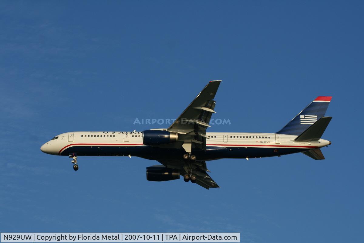 N929UW, 1993 Boeing 757-2B7 C/N 27144, US Airways