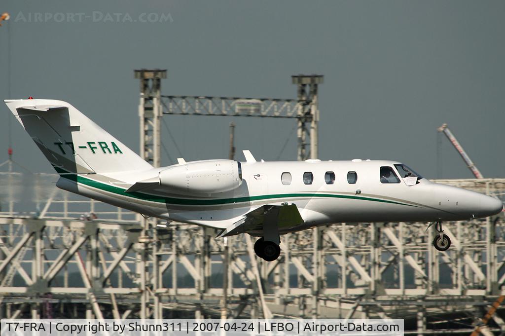 T7-FRA, 2006 Cessna 525 CitationJet CJ1+ C/N 525-0628, Landing rwy 14R