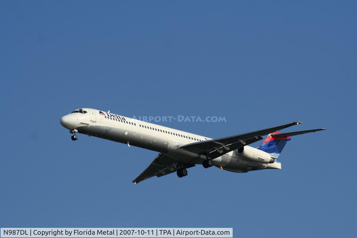 N987DL, 1991 McDonnell Douglas MD-88 C/N 53338, Delta