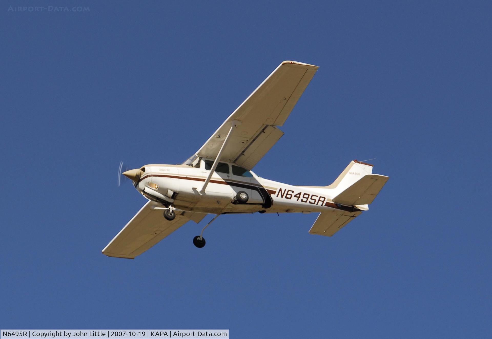 N6495R, Cessna 172RG Cutlass RG C/N 172RG0186, Approach to 17R