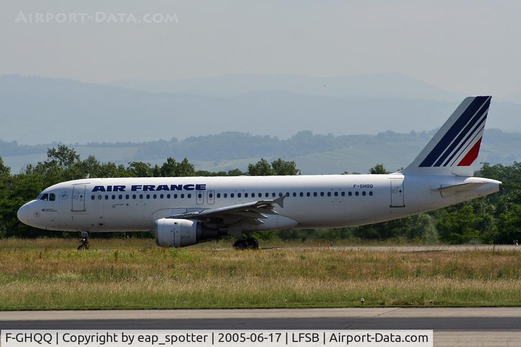 F-GHQQ, 1992 Airbus A320-211 C/N 0352, taxi on bravo