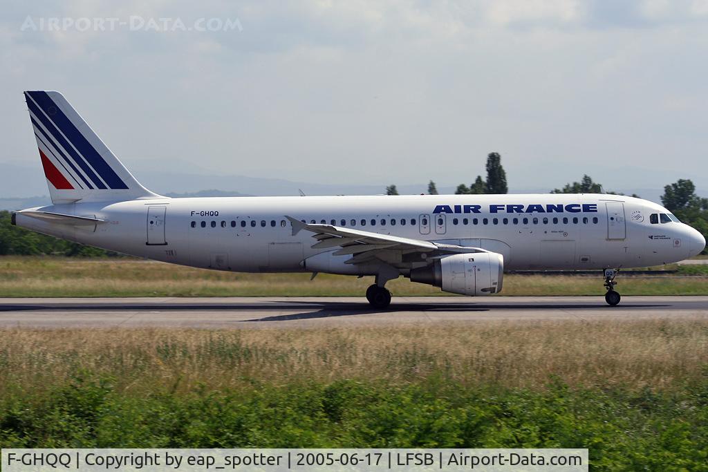 F-GHQQ, 1992 Airbus A320-211 C/N 0352, departing to ORY