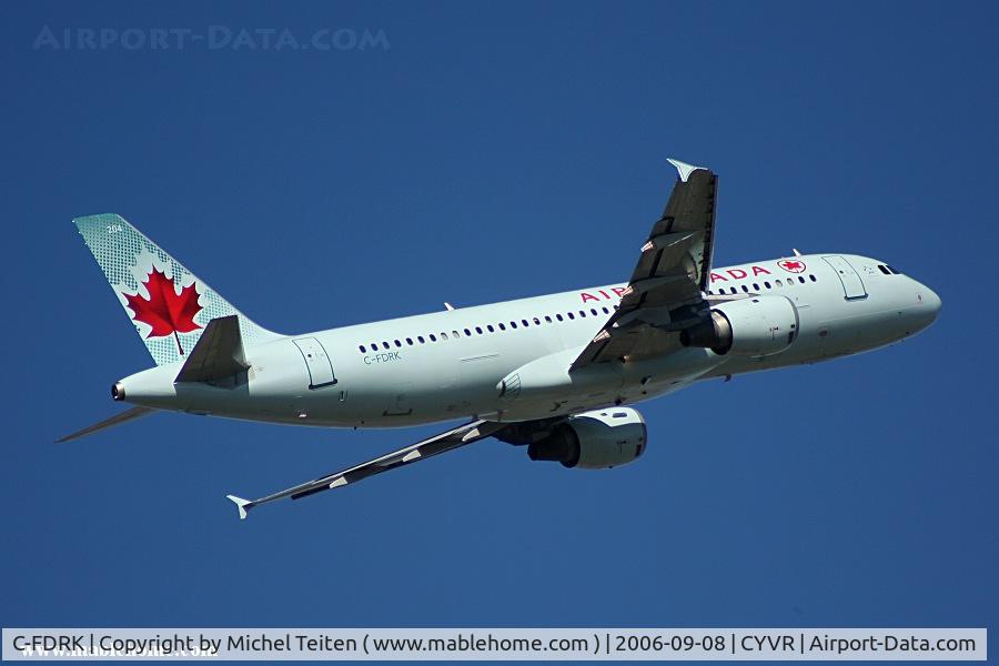 C-FDRK, 1990 Airbus A320-211 C/N 084, Taking off from 08R/26L