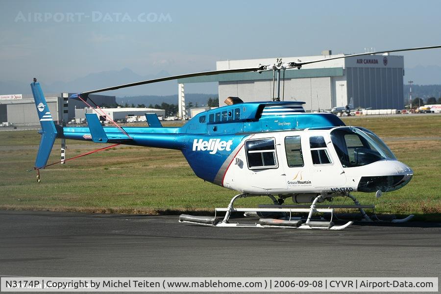 N3174P, 1982 Bell 206L-1 LongRanger II C/N 45741, Seen at the South Terminal