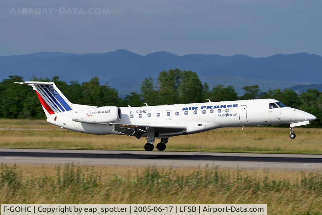 F-GOHC, 2000 Embraer ERJ-135ER (EMB-135ER) C/N 145243, arriving from LYS