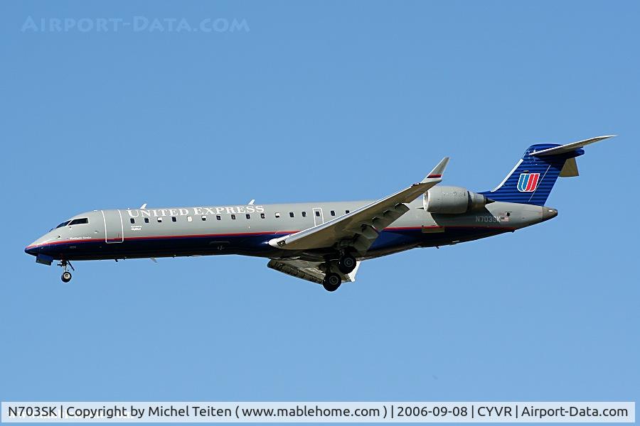 N703SK, 2004 Bombardier CRJ-701ER (CL-600-2C10) Regional Jet C/N 10139, Operated by Skywest Airlines for United Express