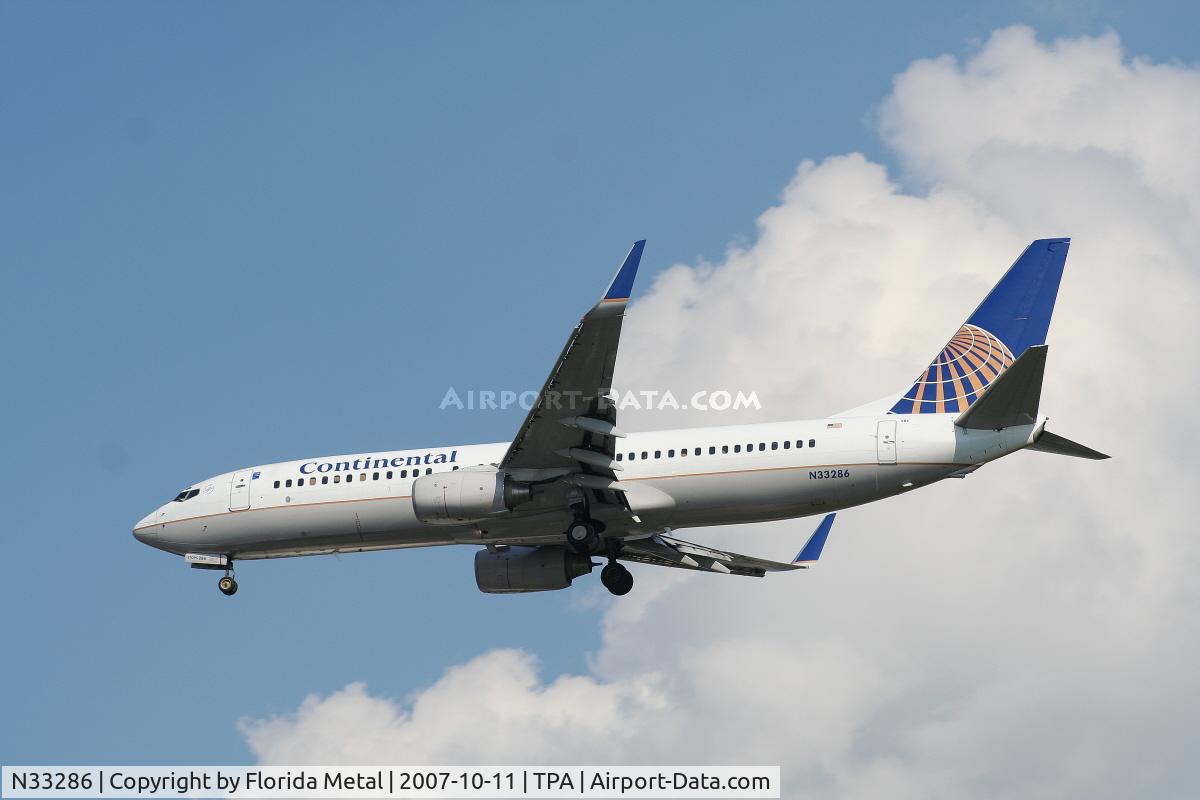 N33286, 2004 Boeing 737-824 C/N 31600, Continental