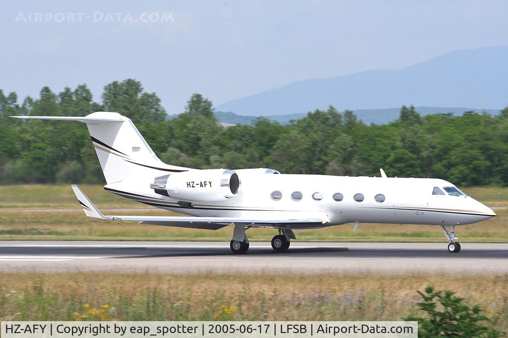 HZ-AFY, 1991 Gulfstream Aerospace G-IV C/N 1166, departing on rwy 16 for a test flight