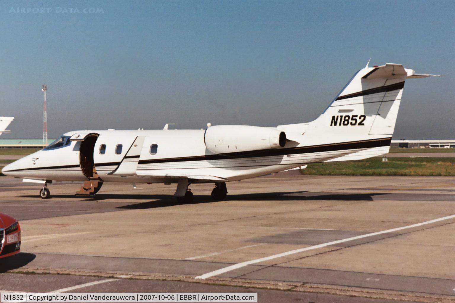 N1852, 1983 Gates Learjet 55 C/N 087, parked on ABELAG apron
