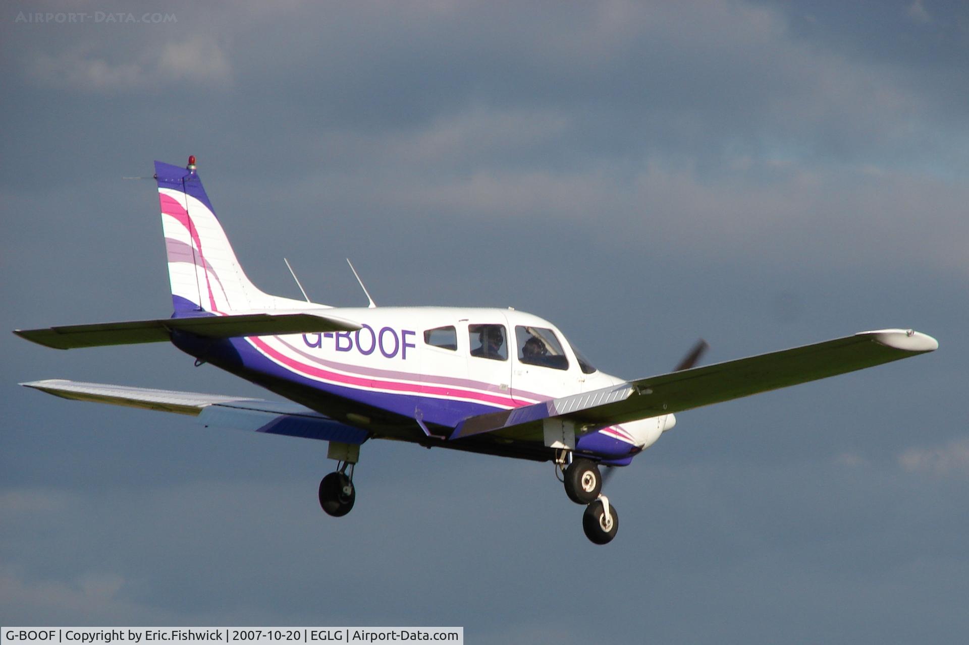 G-BOOF, 1978 Piper PA-28-181 Cherokee Archer II C/N 28-7890084, 4. G-BOOF at Panshanger