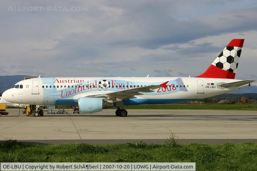 OE-LBU, 2001 Airbus A320-214 C/N 1478, First visit in EURO 2008 colors!