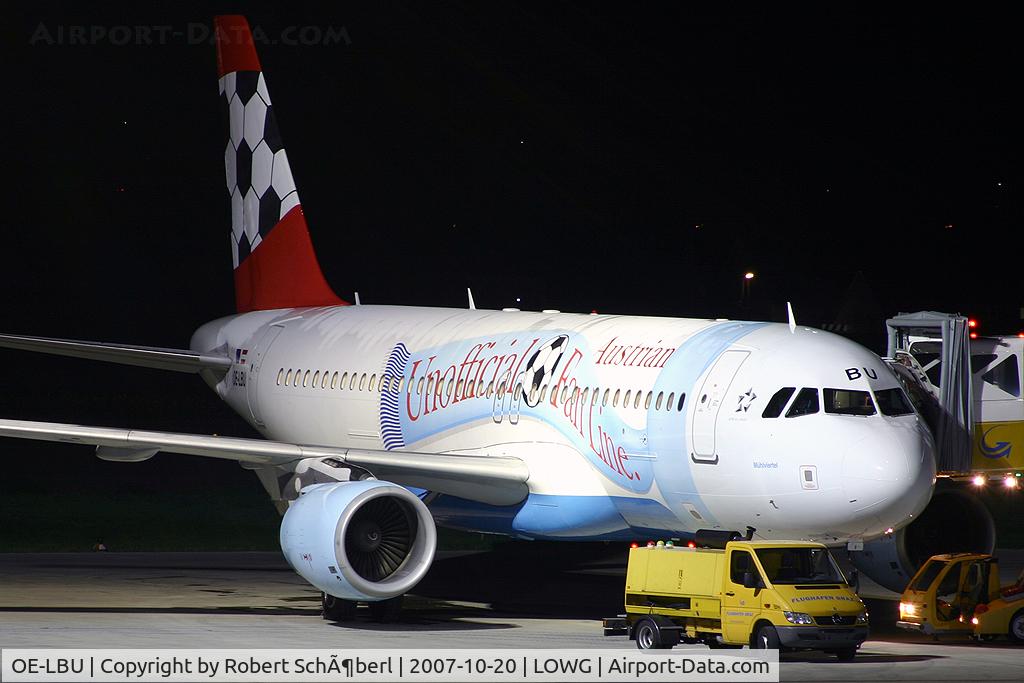 OE-LBU, 2001 Airbus A320-214 C/N 1478, First time in GRZ with EURO 2008 colors