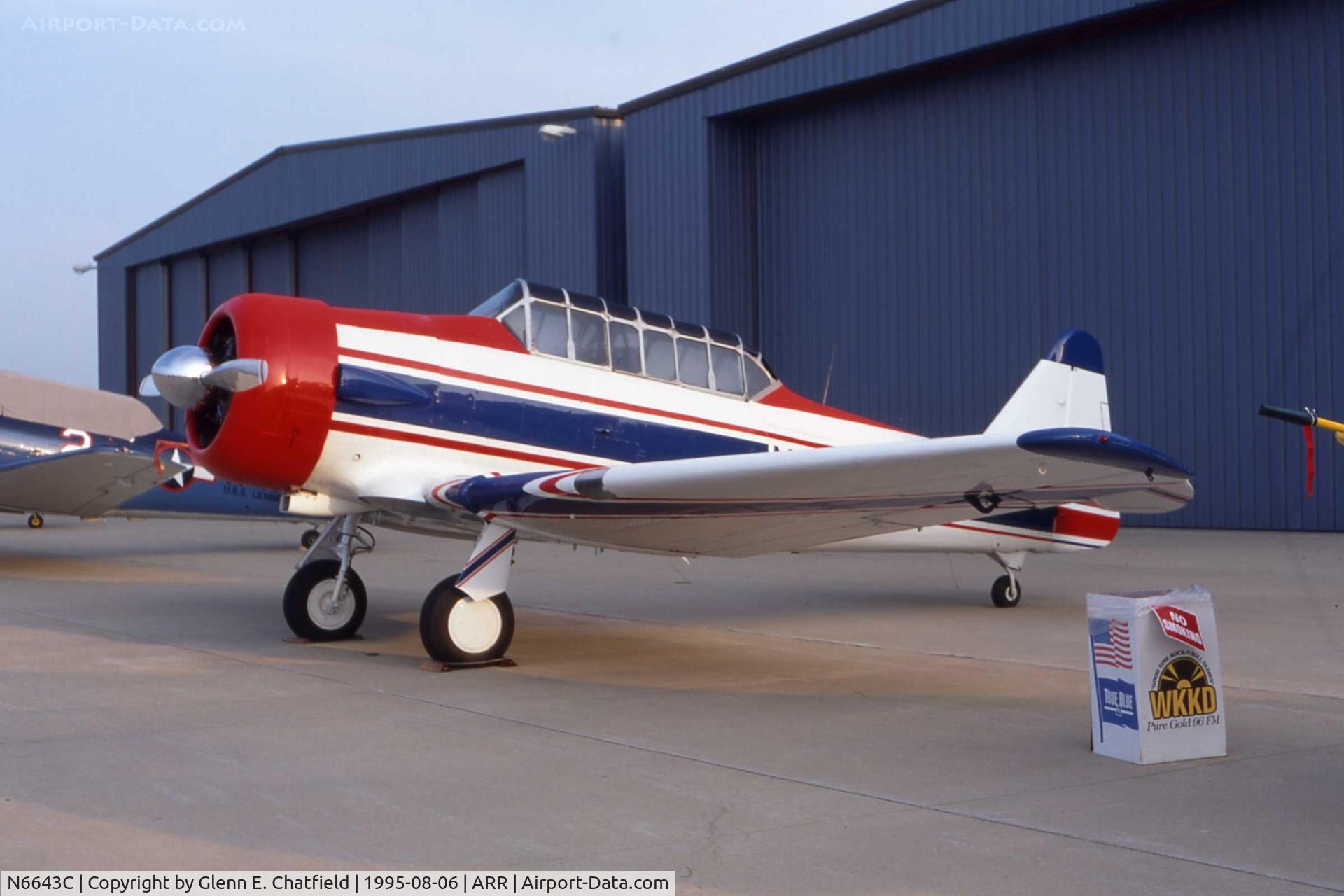 N6643C, North American AT-6D C/N 90672, At the Freedom Flight gathering
