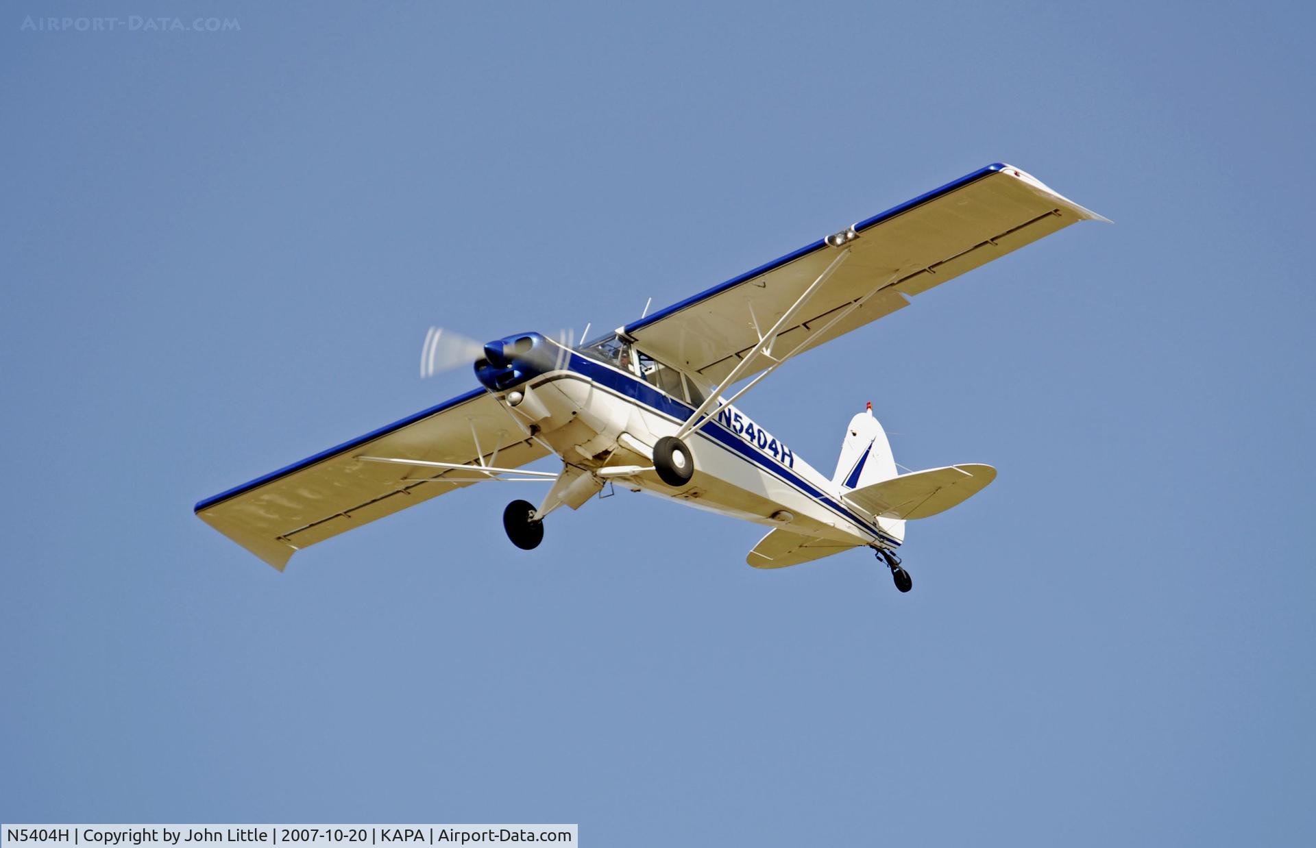 N5404H, 1947 Piper PA-14 Family Cruiser C/N 14-518, High Approach to 17L