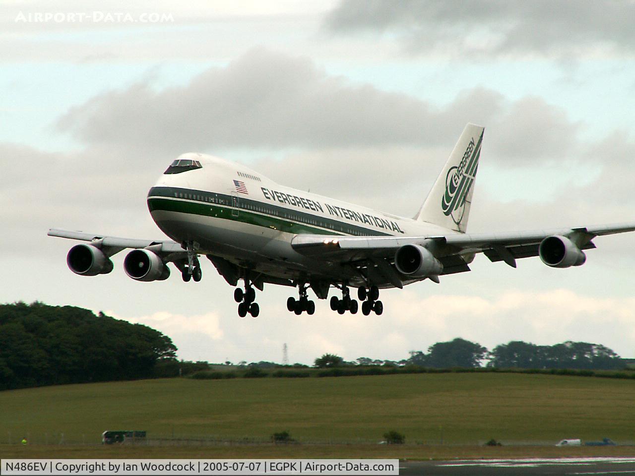 N486EV, 1974 Boeing 747-212B C/N 20888, Boeing 747-212B/Evergreen/Prestwick