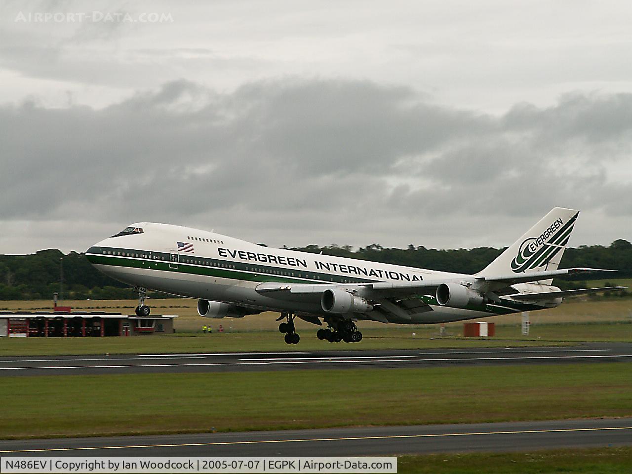 N486EV, 1974 Boeing 747-212B C/N 20888, Boeing 747-212B/Evergreen/Prestwick