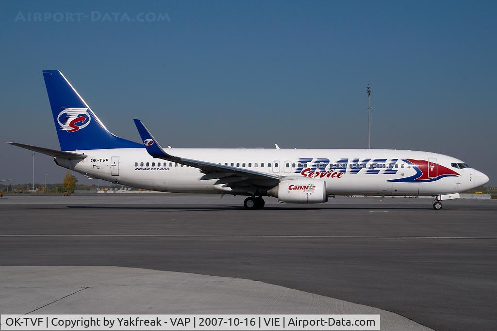 OK-TVF, 2005 Boeing 737-8FH C/N 29669, Travel Service Boeing 737-800