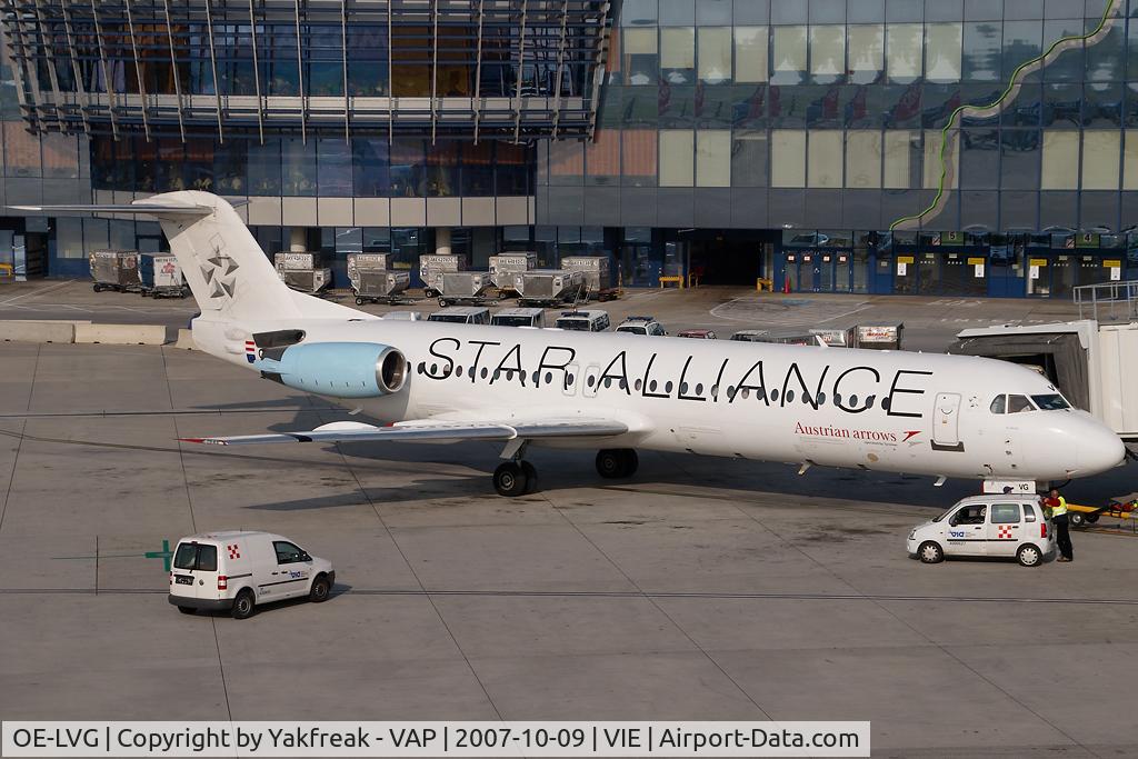 OE-LVG, 1994 Fokker 100 (F-28-0100) C/N 11520, Austrian Arrows Fokker 100