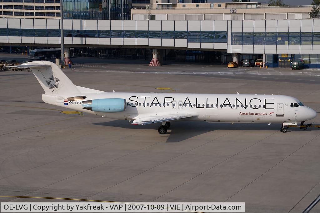 OE-LVG, 1994 Fokker 100 (F-28-0100) C/N 11520, Austrian Arrows Fokker 100