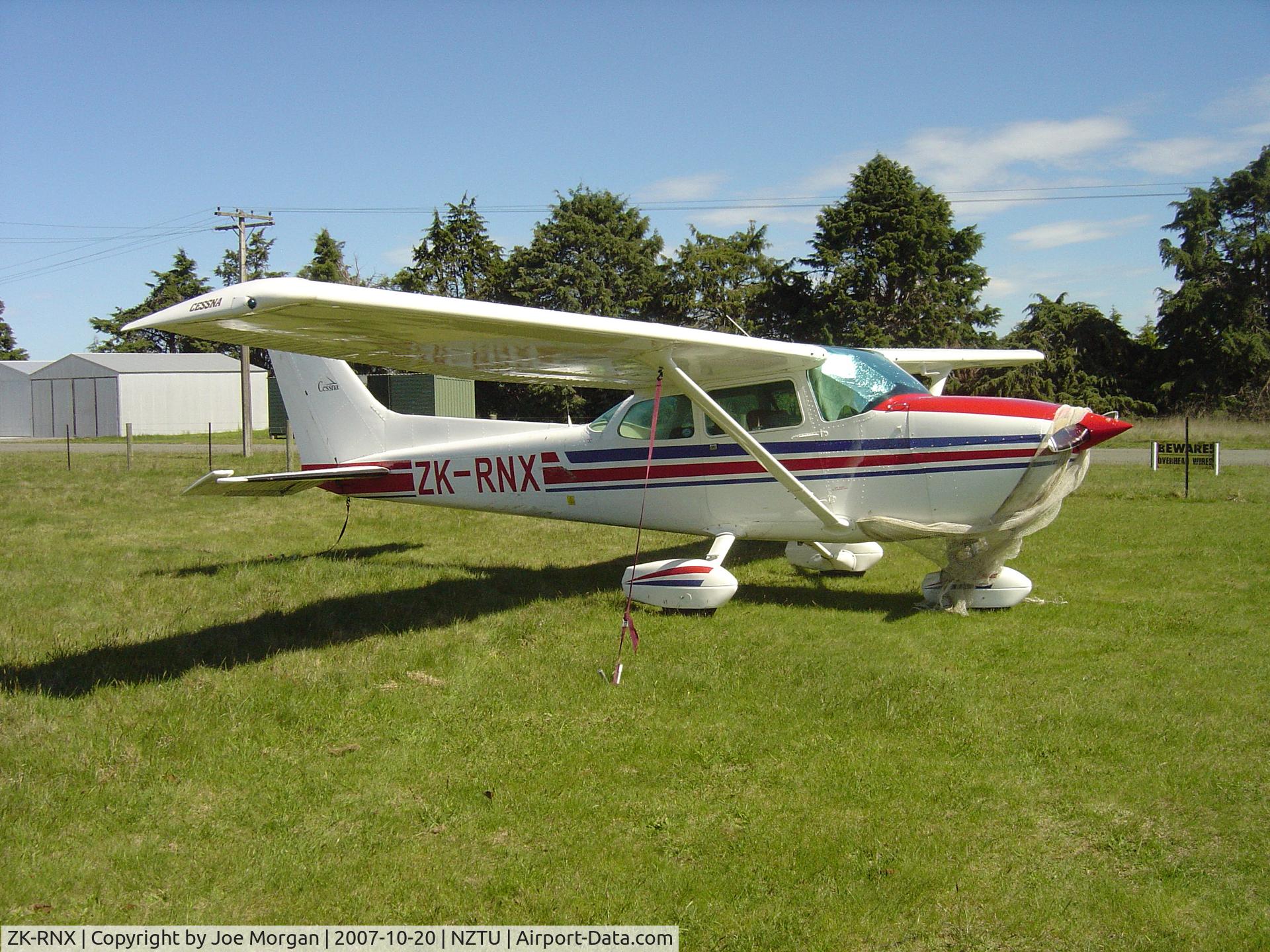 ZK-RNX, Cessna 172N C/N 17273544, Parked up at Timaru New Zealand