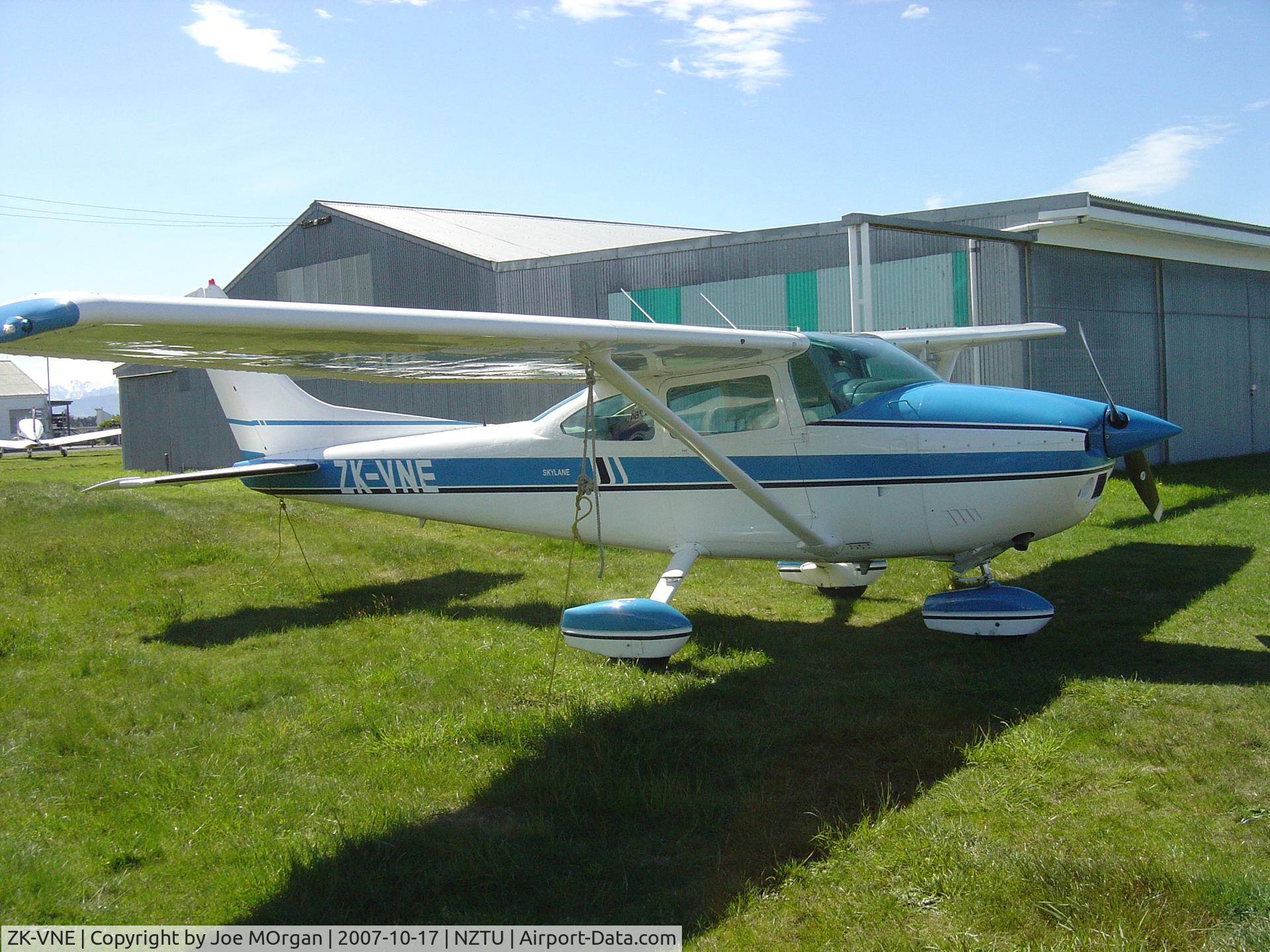 ZK-VNE, Cessna 182Q Skylane C/N 18265831, Parked up at Timaru Airport