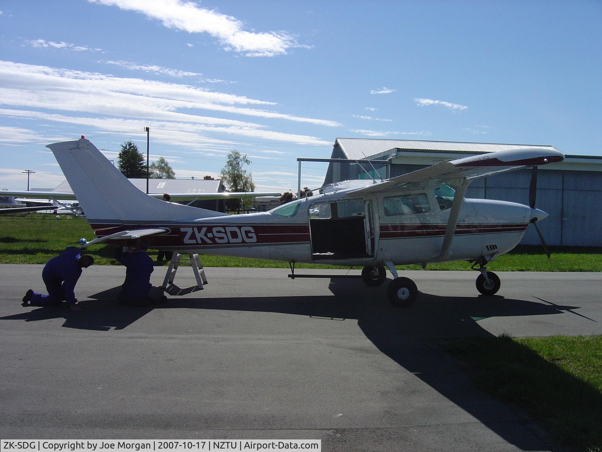 ZK-SDG, 2008 Cessna 208B Grand Caravan C/N 208B-2041, Just had a complete engine overhaul at Avtek Timaru New Zealand. Being run up by the engineers.