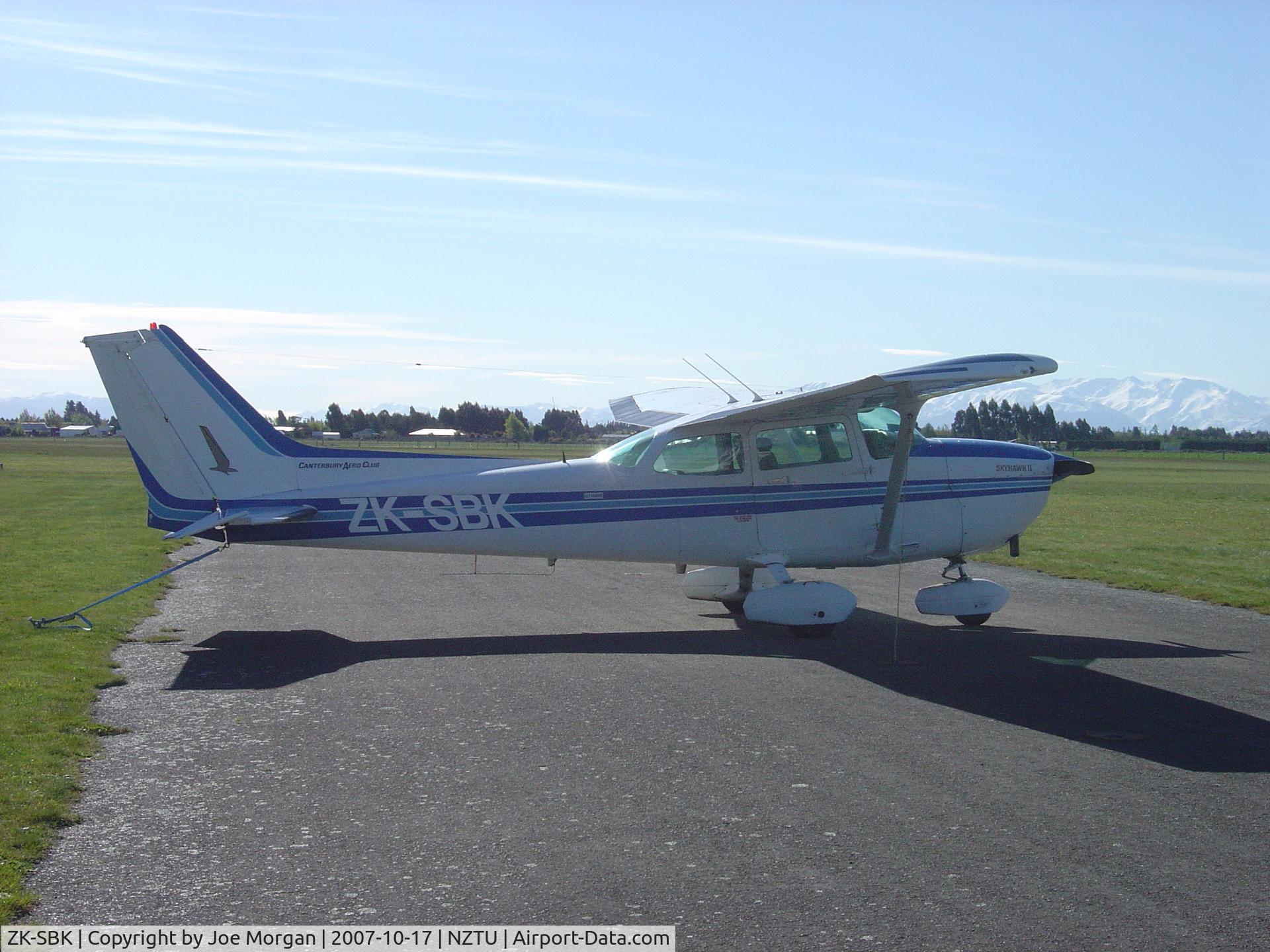 ZK-SBK, Cessna 172P C/N 17275566, Parked up at Timaru Airport New Zealand