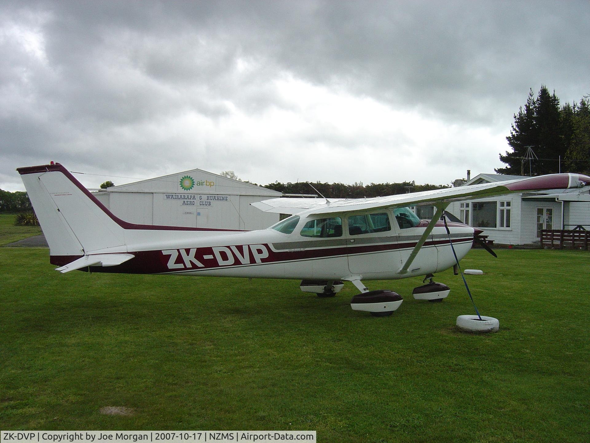 ZK-DVP, 1973 Cessna 172M C/N 17261083, Parked up at Aero Club Masterton Airfield New Zealand