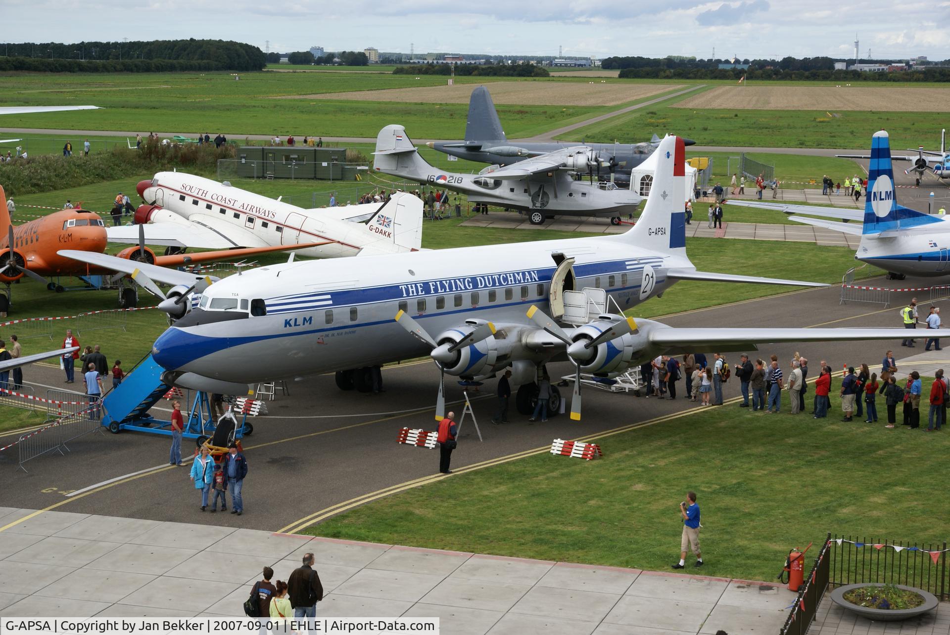 G-APSA, 1958 Douglas DC-6A C/N 45497, Lelystad Airport