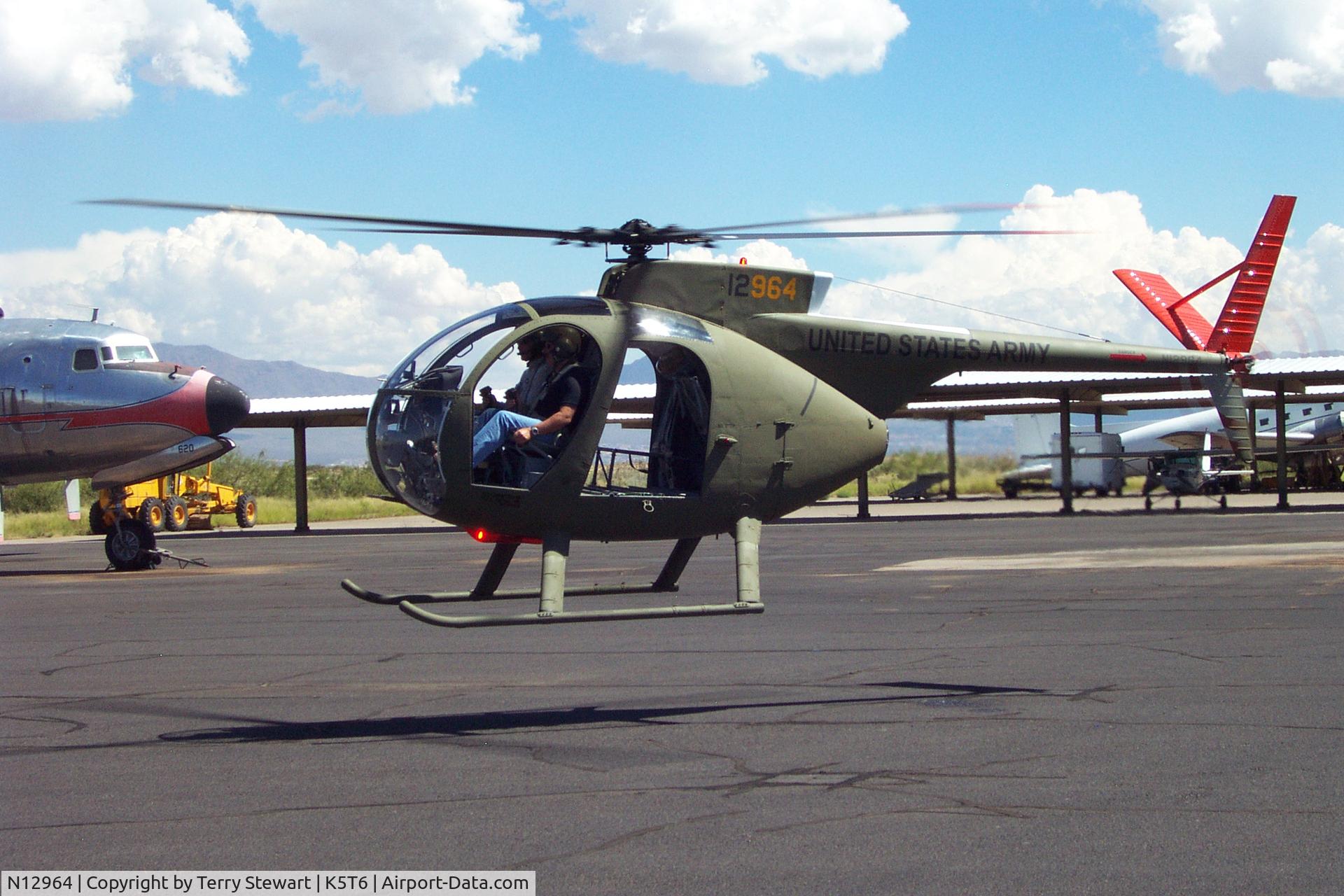 N12964, 1967 Hughes OH-6A Cayuse C/N 570049, N12964 at K5T6