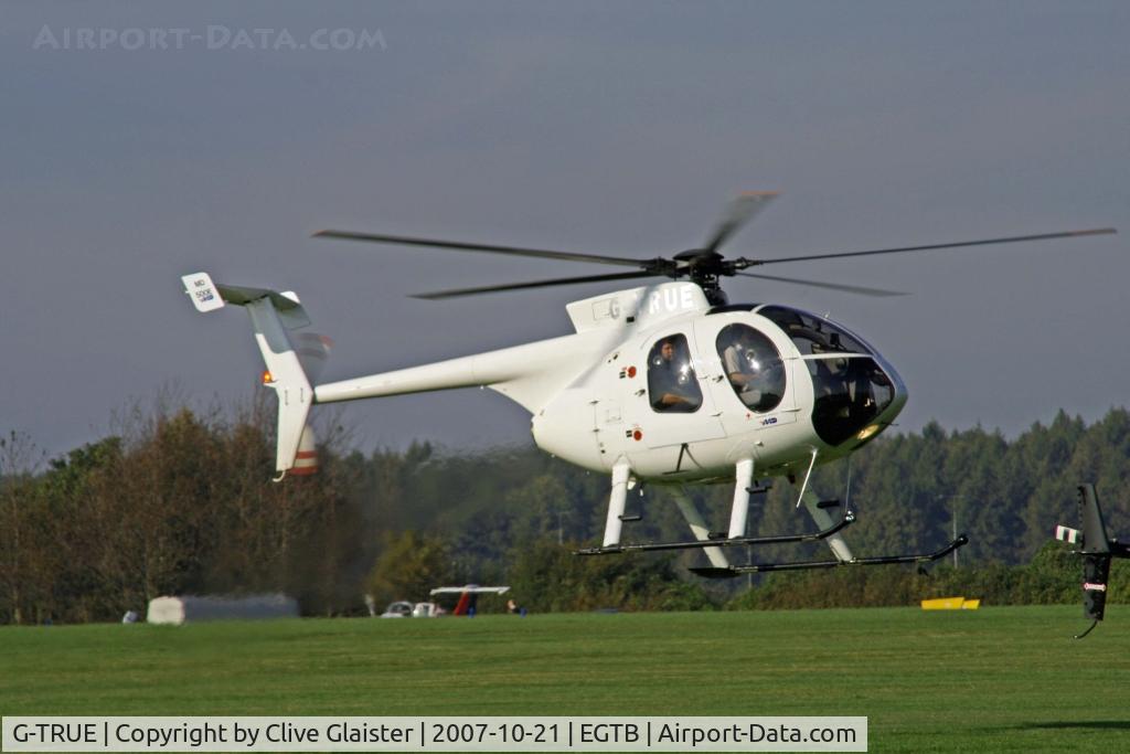 G-TRUE, 1992 Hughes 369E C/N 0490E, Ex: ZK-HFP(2) > N6TK > G-TRUE - Originally owned to, March Helicopters Ltd in September 1994. Currently in private hands since September 2006.