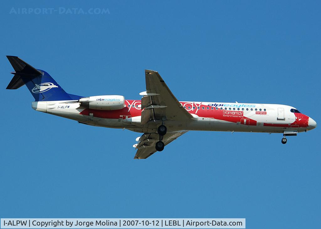 I-ALPW, 1988 Fokker 100 (F-28-0100) C/N 11255, 