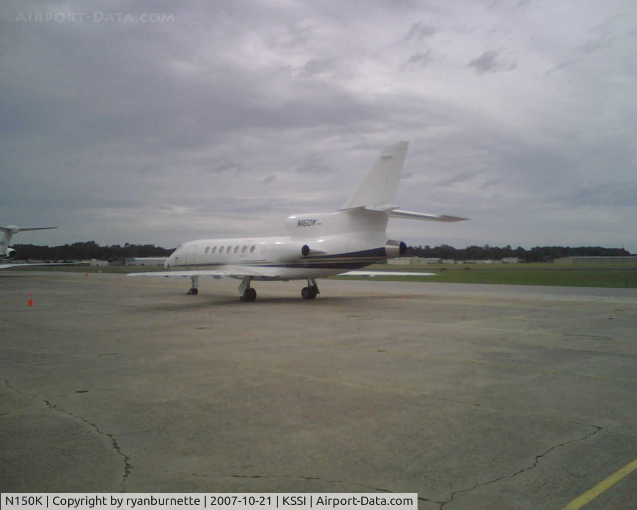 N150K, 1982 Dassault Falcon 50 C/N 108, Parked on the ramp in St. Simons Island. (mckinnon)
