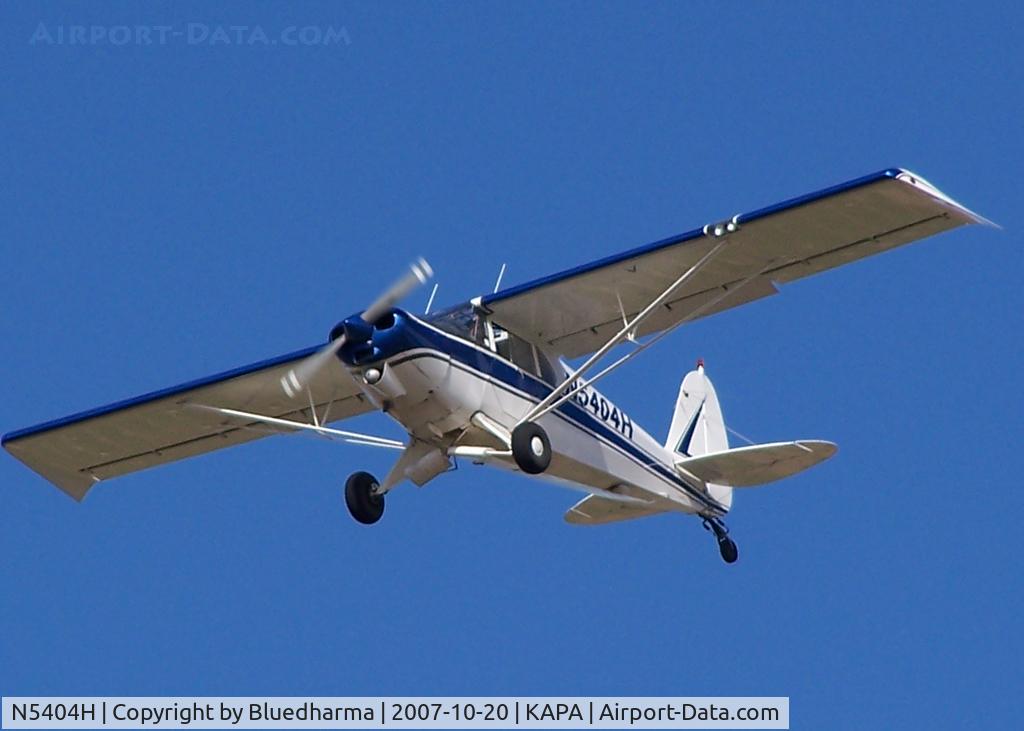 N5404H, 1947 Piper PA-14 Family Cruiser C/N 14-518, Approach to 17L