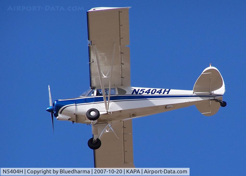 N5404H, 1947 Piper PA-14 Family Cruiser C/N 14-518, Approach to 17L