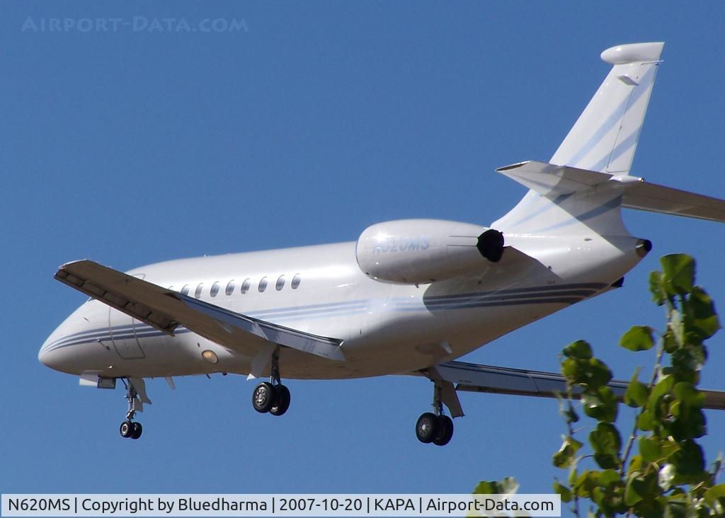 N620MS, 2004 Dassault Falcon 2000EX C/N 31, Approach to 17L