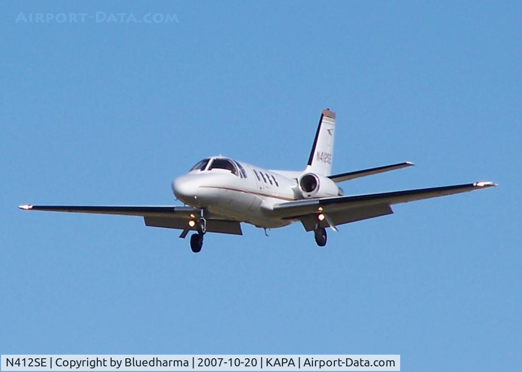 N412SE, 1981 Cessna 501 Citation I/SP C/N 501-0225, Approach to 17L