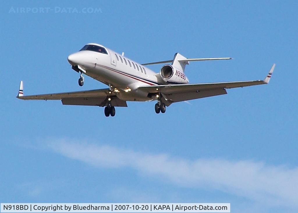 N918BD, 2005 Learjet 45 C/N 45-277, Approach to 17R