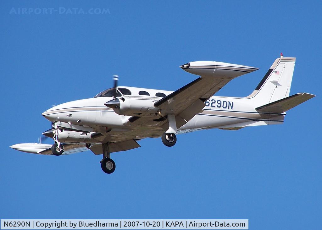 N6290N, 1978 Cessna 340A C/N 340A0464, Approach to 17L