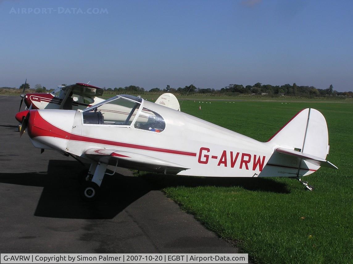 G-AVRW, 1968 Gardan GY-20 Minicab C/N PFA 1800, Minicab visiting Turweston