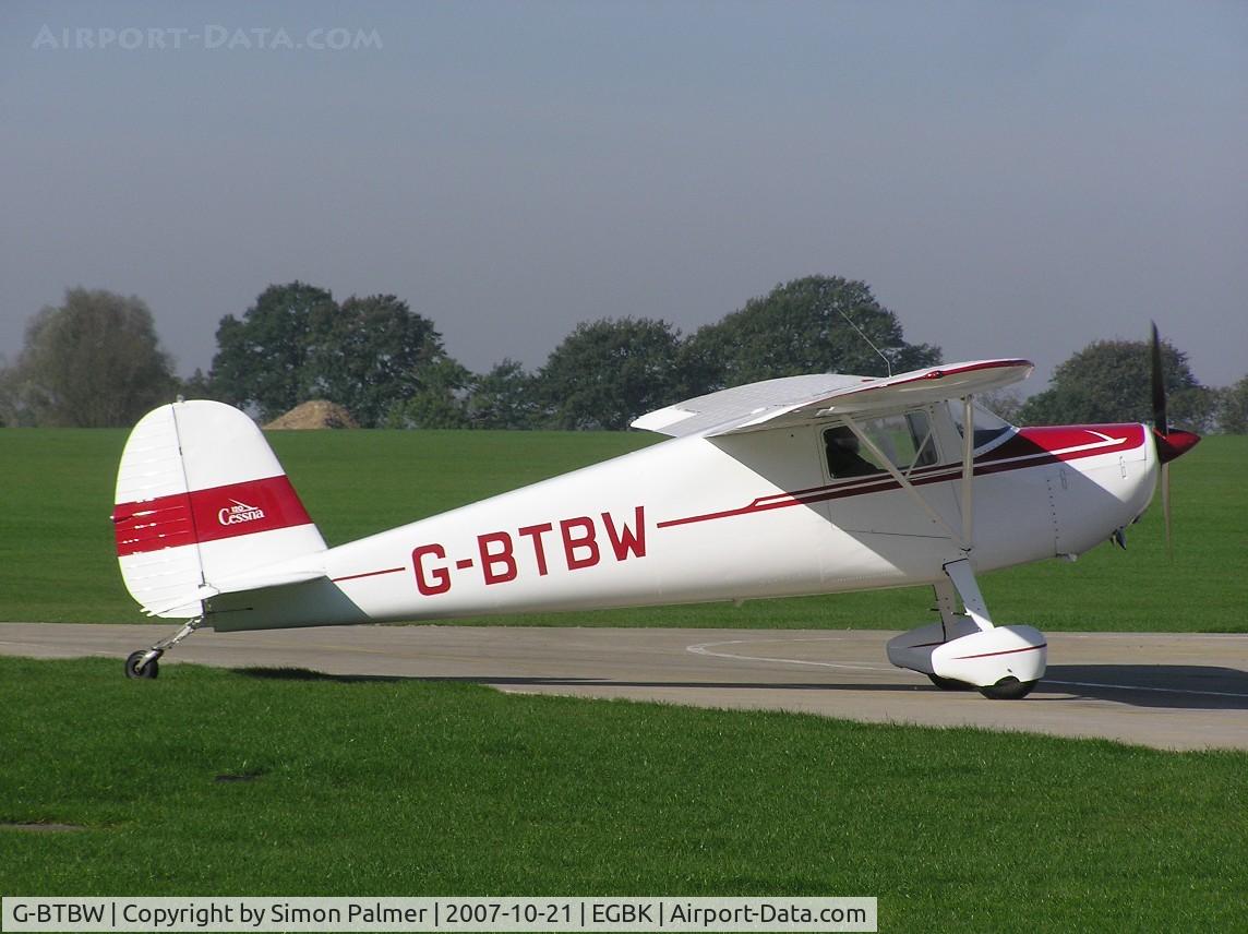 G-BTBW, 1947 Cessna 120 C/N 14220, Cessna 120 based at Sywell