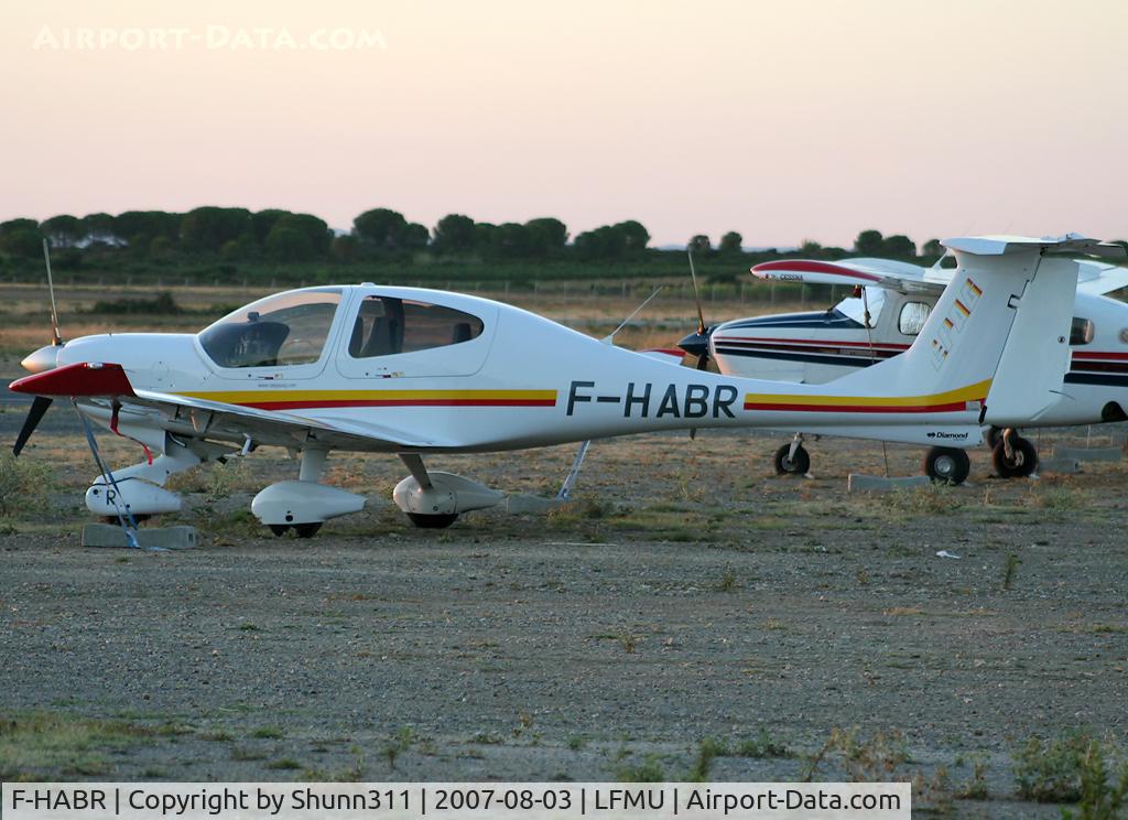 F-HABR, Diamond DA-40D Diamond Star C/N D4.136, Parked on the General Aviation apron