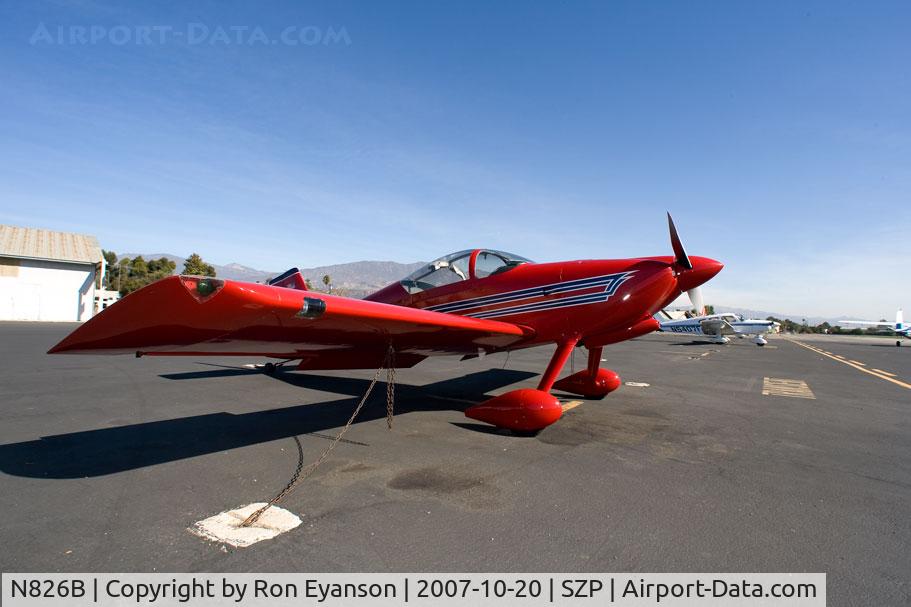N826B, 1995 Vans RV-6 C/N 22290, RV-6